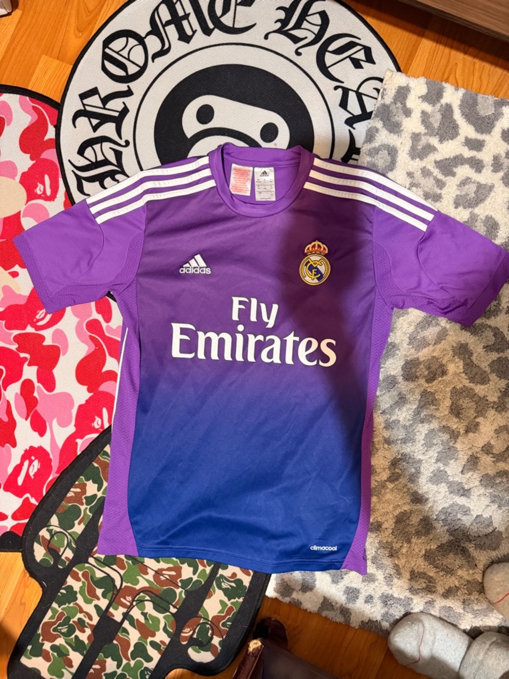adidas Kids Real Madrid Purple to Blue Gradient Jersey